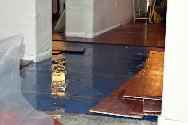 Professional Burst Pipe Cleanup technician working in Groton, CT